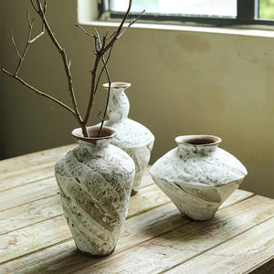 Chinese Zen Ceramic Vase, Living Room, Tea Room, Study Flower Arrangement, Wabi-Sabi, Wind Handmade, Vintage, Rough Pottery, acacuss