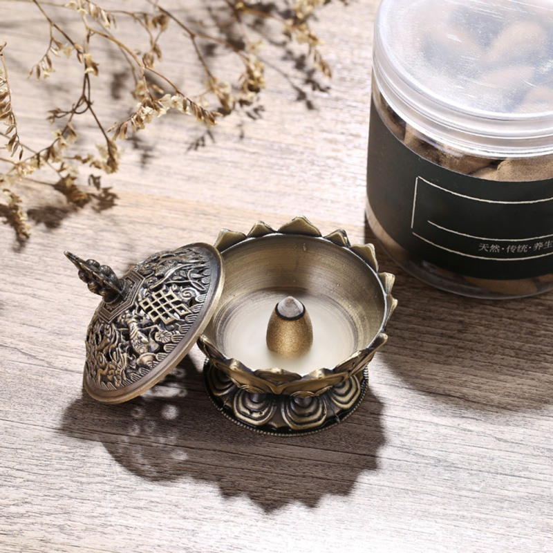 Chinese brass incense burner acacuss