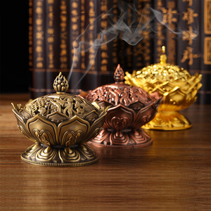 Chinese brass incense burner acacuss