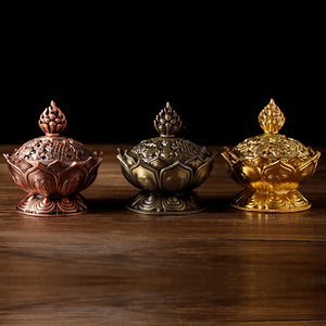 Chinese brass incense burner acacuss