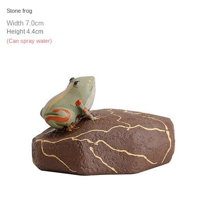 Chinese-style small purple sand spray tea pet decoration creative tea pet tea play tea tray tea art tea table decoration acacuss