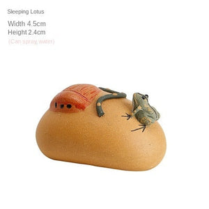 Chinese-style small purple sand spray tea pet decoration creative tea pet tea play tea tray tea art tea table decoration acacuss