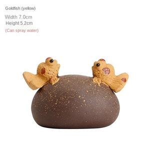 Chinese-style small purple sand spray tea pet decoration creative tea pet tea play tea tray tea art tea table decoration acacuss