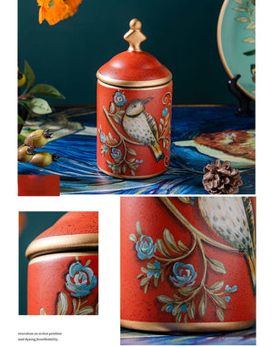 Chinesische Teedose aus Keramik, Retro-Steingut, luftdicht, Gong-Fu aus Keramik, für Süßigkeiten, Tee-Zeremonie-Zubehör - acacuss