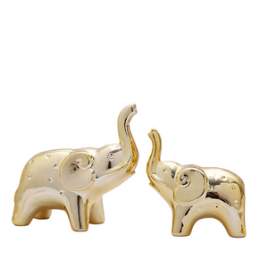 Christmas Decoration Ceramics Animal Figurines Ornaments Home Decor Cute Ceramic Elephant Statues And Sculptures Room Decor acacuss