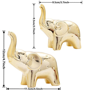 Christmas Decoration Ceramics Animal Figurines Ornaments Home Decor Cute Ceramic Elephant Statues And Sculptures Room Decor acacuss