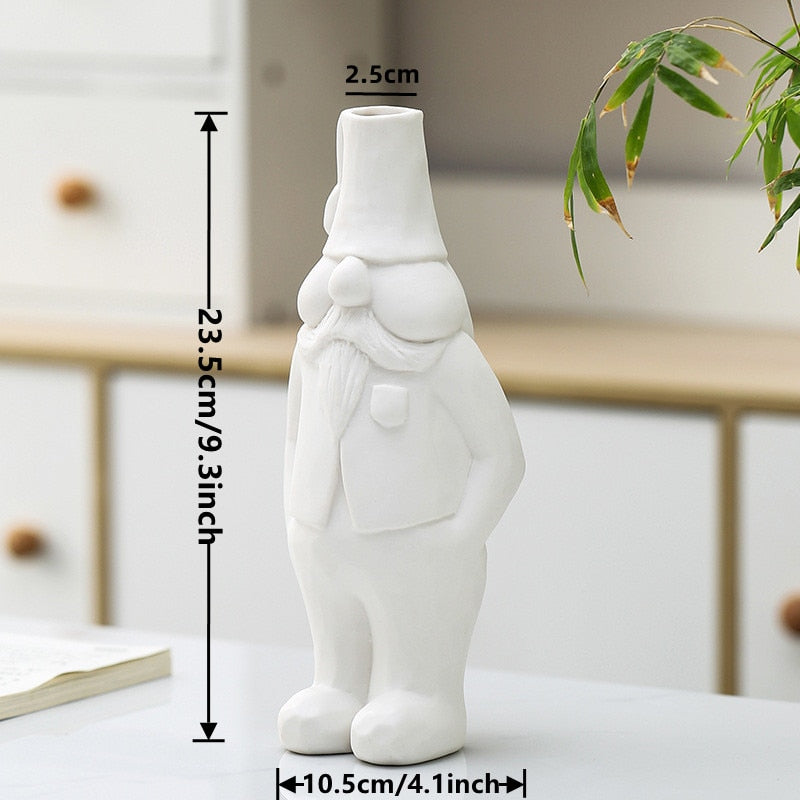 2023 Christmas Decoration Ceramics Santa Claus Vase Decoration Home Decor For Room Decoration Creative Vase Festival Decoration acacuss