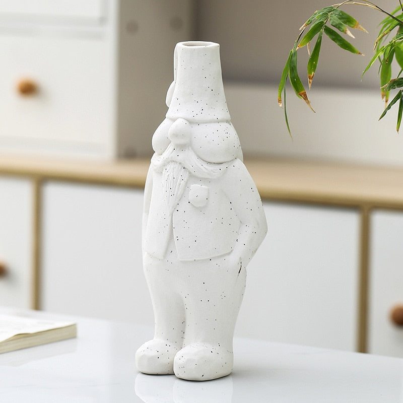 2023 Christmas Decoration Ceramics Santa Claus Vase Decoration Home Decor For Room Decoration Creative Vase Festival Decoration acacuss