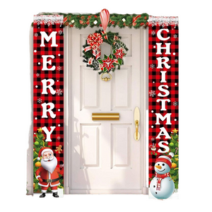 Christmas Door Decoration Merry Christmas Banner Decor for Home 2023 Hanging Christmas Ornament Navidad Happy New Year 2024 Gift acacuss