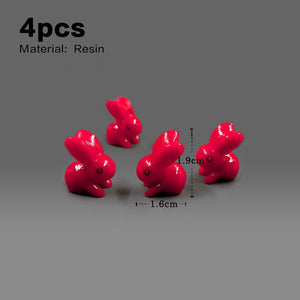 2023 Hot Christmas Easter Rabbit Figurine Landscape Home Kawaii Room Decor Miniature Fairy Garden Decoration Accessories Modern acacuss