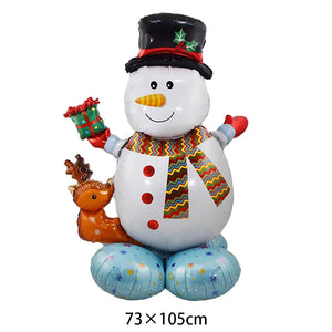 Christmas Foil Santa Claus Balloons Snowman Elk Christmas Tree Balloons for Xmas Inflatable Party Decorations Home Party Decor acacuss