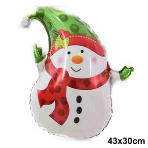 Christmas Foil Santa Claus Balloons Snowman Elk Christmas Tree Balloons for Xmas Inflatable Party Decorations Home Party Decor acacuss