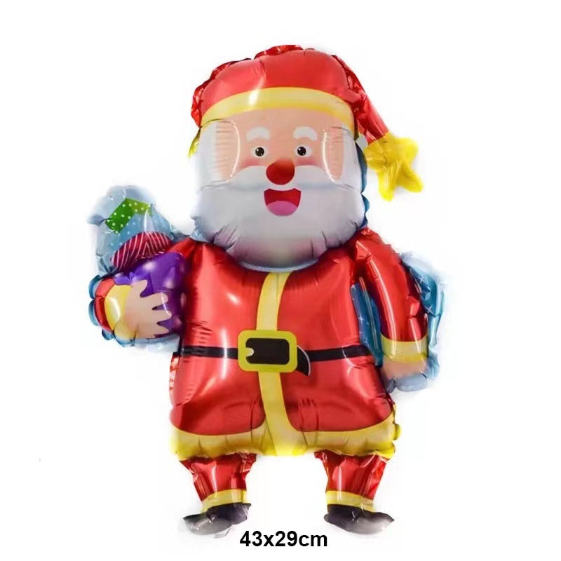 Christmas Foil Santa Claus Balloons Snowman Elk Christmas Tree Balloons for Xmas Inflatable Party Decorations Home Party Decor acacuss