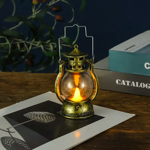 Christmas Handheld Small Horse Lanterns Palace Lamps Kerosene Lamp Decor 2023 Navidad Atmosphere Scene Decoration Xmas Supplies acacuss