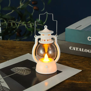 Christmas Handheld Small Horse Lanterns Palace Lamps Kerosene Lamp Decor 2023 Navidad Atmosphere Scene Decoration Xmas Supplies acacuss