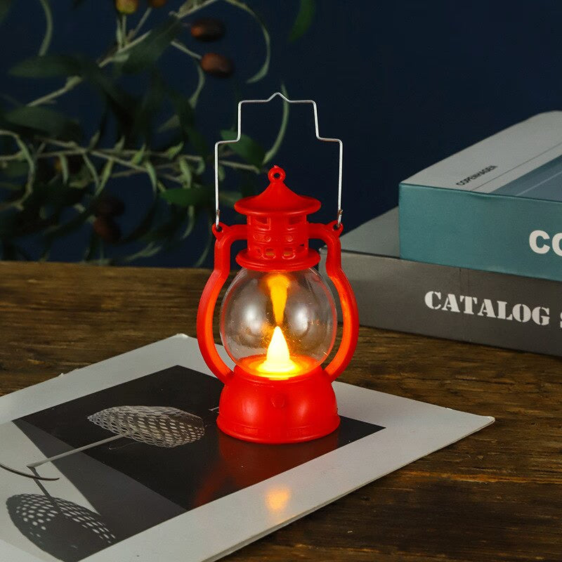 Christmas Handheld Small Horse Lanterns Palace Lamps Kerosene Lamp Decor 2023 Navidad Atmosphere Scene Decoration Xmas Supplies acacuss