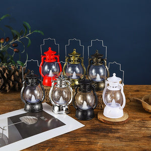 Christmas Handheld Small Horse Lanterns Palace Lamps Kerosene Lamp Decor 2023 Navidad Atmosphere Scene Decoration Xmas Supplies acacuss