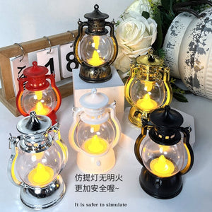 Christmas Handheld Small Horse Lanterns Palace Lamps Kerosene Lamp Decor 2023 Navidad Atmosphere Scene Decoration Xmas Supplies acacuss