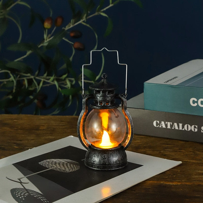Christmas Handheld Small Horse Lanterns Palace Lamps Kerosene Lamp Decor 2023 Navidad Atmosphere Scene Decoration Xmas Supplies acacuss