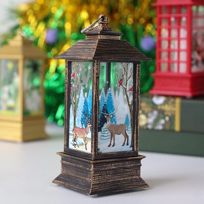 Christmas Lantern Light Merry Christmas Decorations for Home 2021 Navidad Christmas Tree Ornaments Xmas Gifts New Year 2022 acacuss