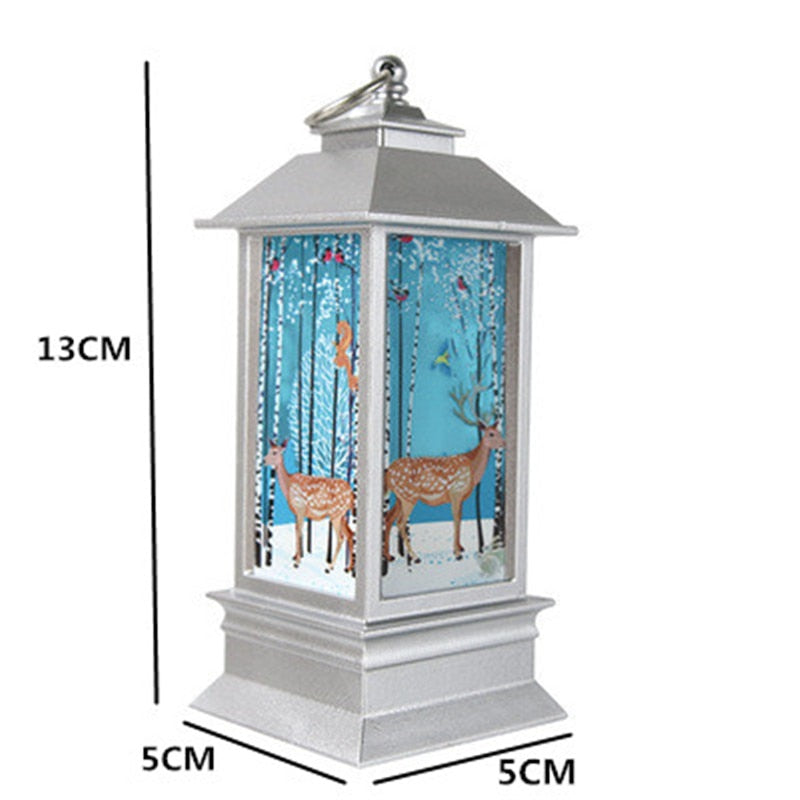 Christmas Lantern Light Merry Christmas Decorations for Home 2021 Navidad Christmas Tree Ornaments Xmas Gifts New Year 2022 acacuss
