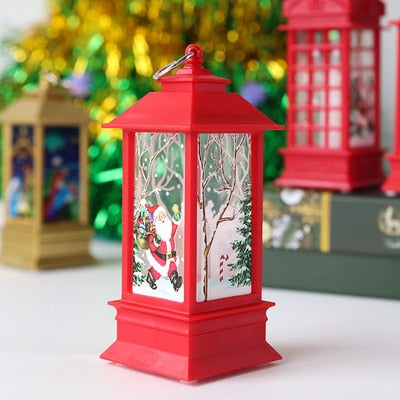 Christmas Lantern Light Merry Christmas Decorations for Home 2021 Navidad Christmas Tree Ornaments Xmas Gifts New Year 2022 acacuss