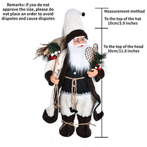 Christmas Large Santa Claus Dolls Ornaments Standing Santa Figurine Doll Christmas Home Decoration Kids Gift navidad home decor acacuss