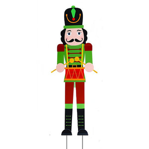 Christmas Outdoor Decoration Yard Signs Nutcracker Soldier Figure Garden Stakes Lawn Sign For Outside Pathway Walkway Decor 2023 acacuss