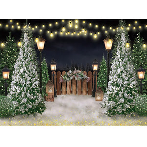 Christmas Photography Backdrop Photocall Window Tree Gift Baby Portrait Party Decor Background Photographic Photo Studio acacuss