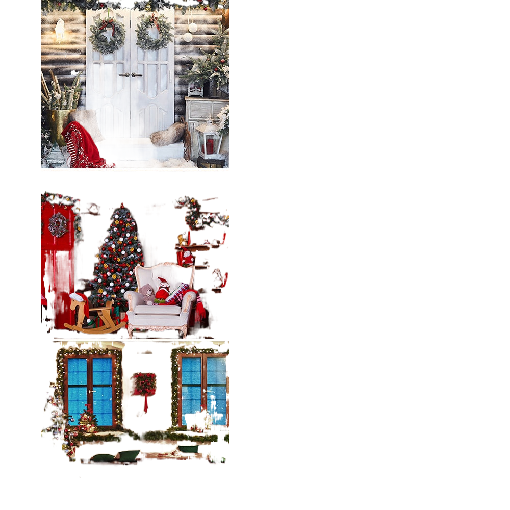 Christmas Photography Backdrop Photocall Window Tree Gift Party Decor Background Portrait Photographic Kids Photo Studio acacuss