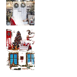 Christmas Photography Backdrop Photocall Window Tree Gift Party Decor Background Portrait Photographic Kids Photo Studio acacuss