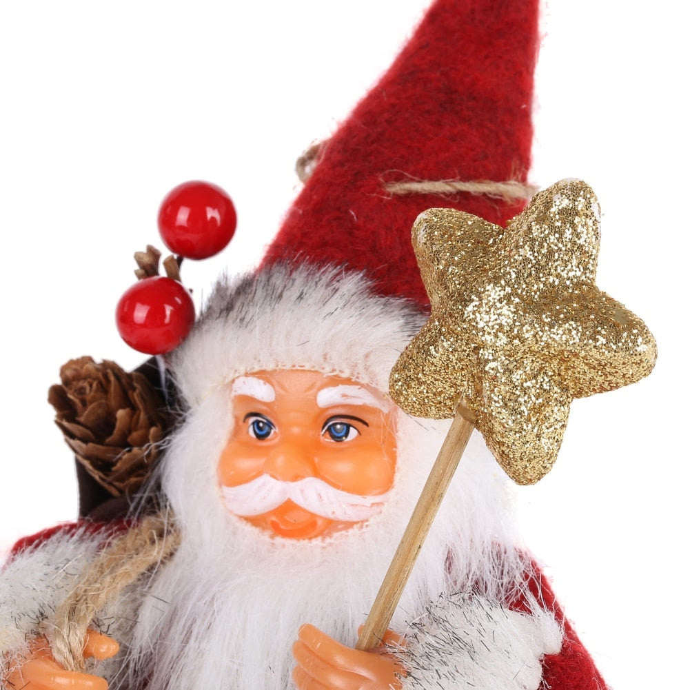 Christmas Santa Claus Doll Decorative Desktop Santa Claus Figure Santa Figurine Ornament Xmas Christmas decor for home acacuss