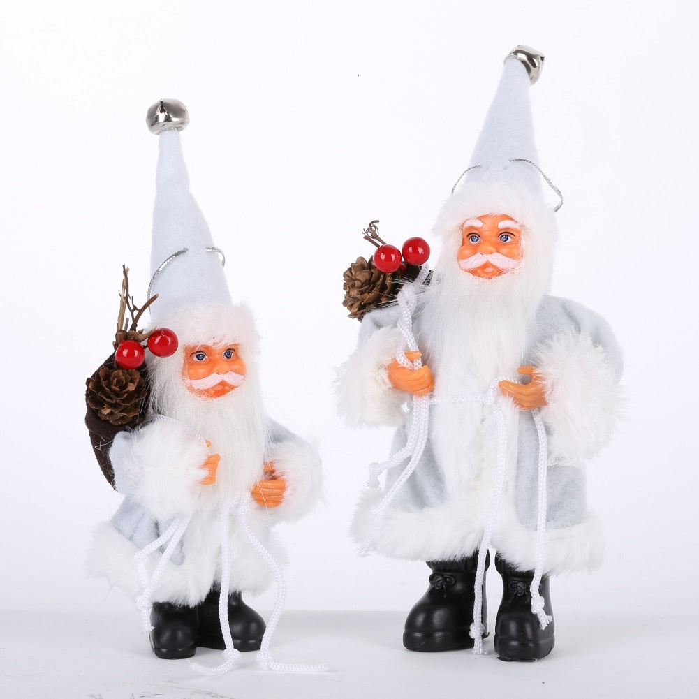 Christmas Santa Claus Doll Decorative Desktop Santa Claus Figure Santa Figurine Ornament Xmas Christmas decor for home acacuss