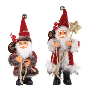 Christmas Santa Claus Doll Decorative Desktop Santa Claus Figure Santa Figurine Ornament Xmas Christmas decor for home acacuss
