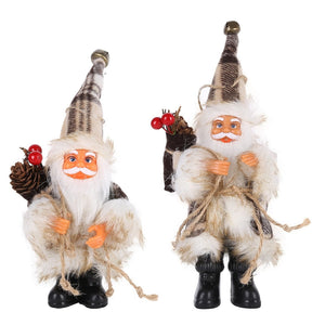 Christmas Santa Claus Doll Decorative Desktop Santa Claus Figure Santa Figurine Ornament Xmas Christmas decor for home acacuss