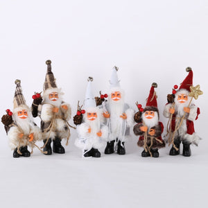 Christmas Santa Claus Doll Decorative Desktop Santa Claus Figure Santa Figurine Ornament Xmas Christmas decor for home acacuss