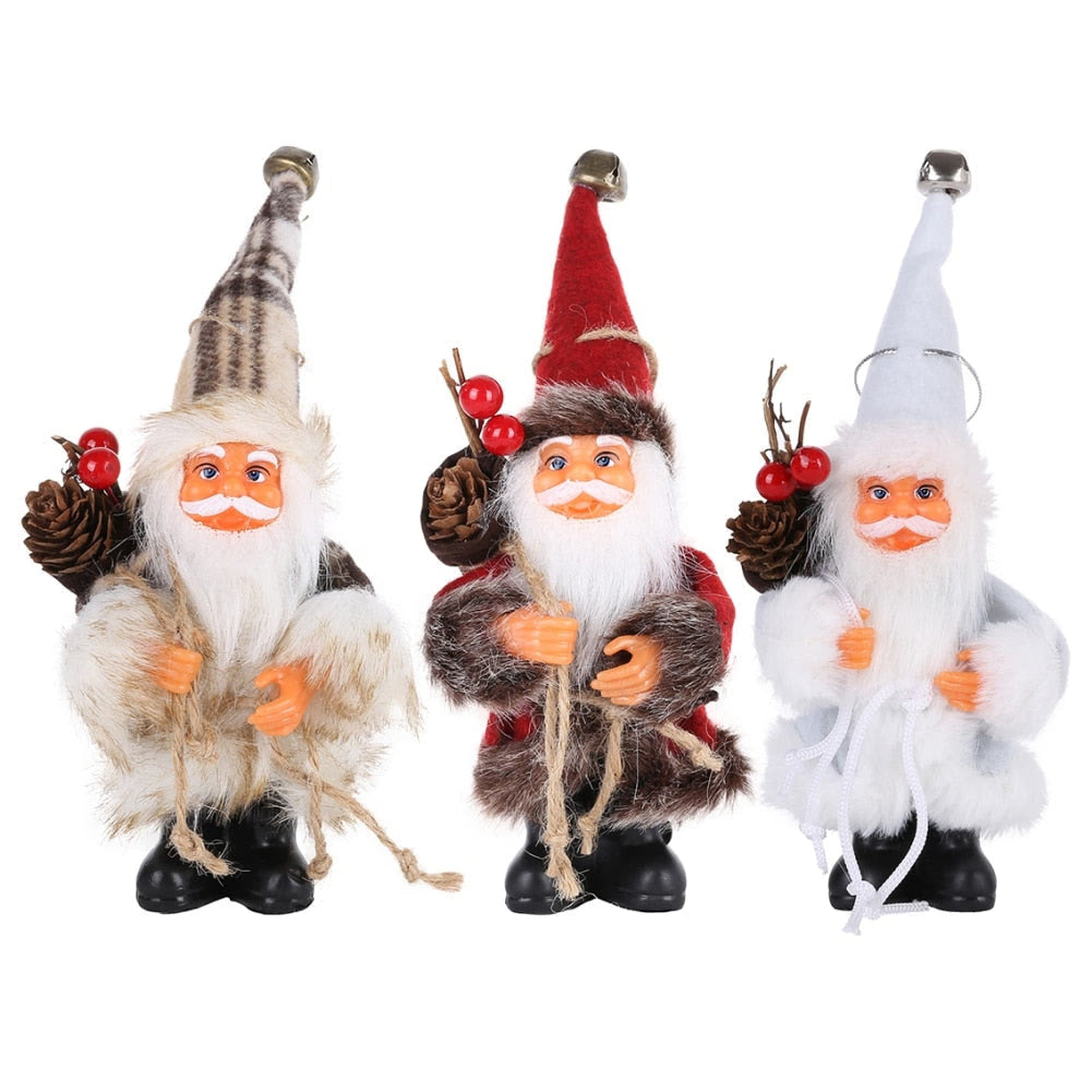Christmas Santa Claus Doll Decorative Desktop Santa Claus Figure Santa Figurine Ornament Xmas Christmas decor for home acacuss