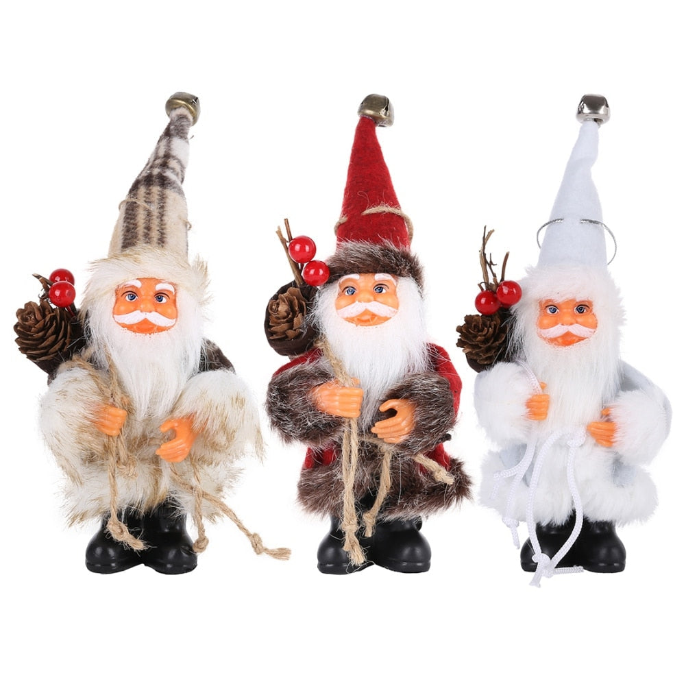 Christmas Santa Claus Doll Decorative Desktop Santa Claus Figure Santa Figurine Ornament Xmas Christmas decor for home acacuss