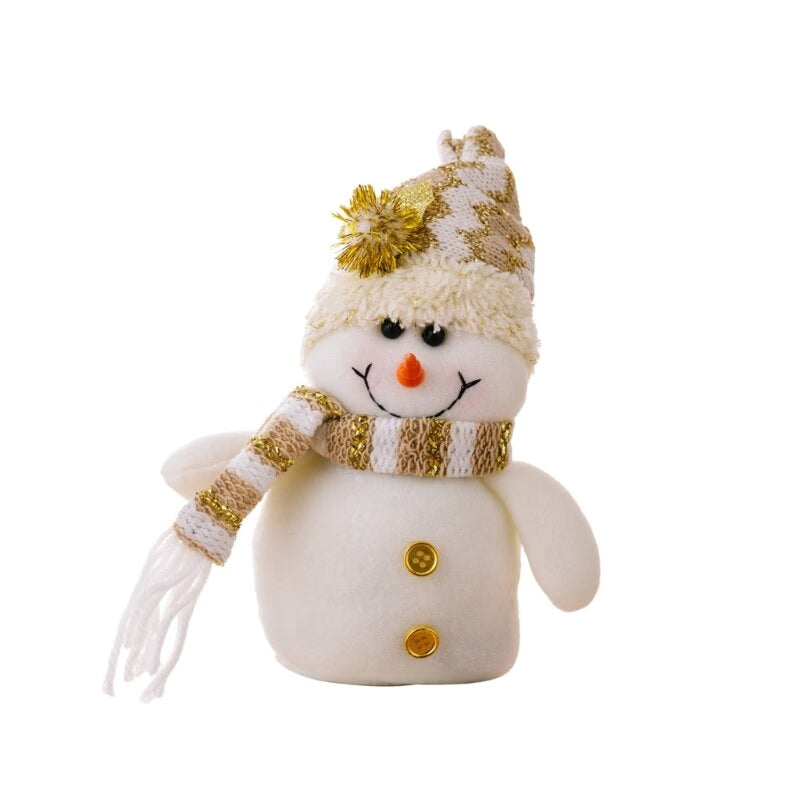 Christmas Santa-Claus Figurine Snowman  Standing Statue Christmas Decoration Desktop Ornaments 2023 New Year Gift acacuss
