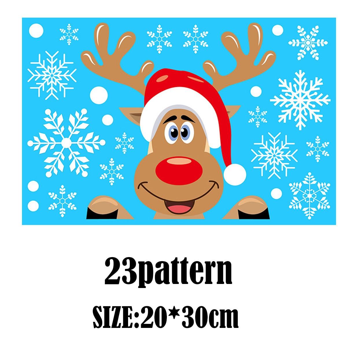 Christmas Santa Claus Window Stickers Wall Ornaments Christmas Pendant Merry Christmas For Home Decor New Year Stickers 2023 acacuss