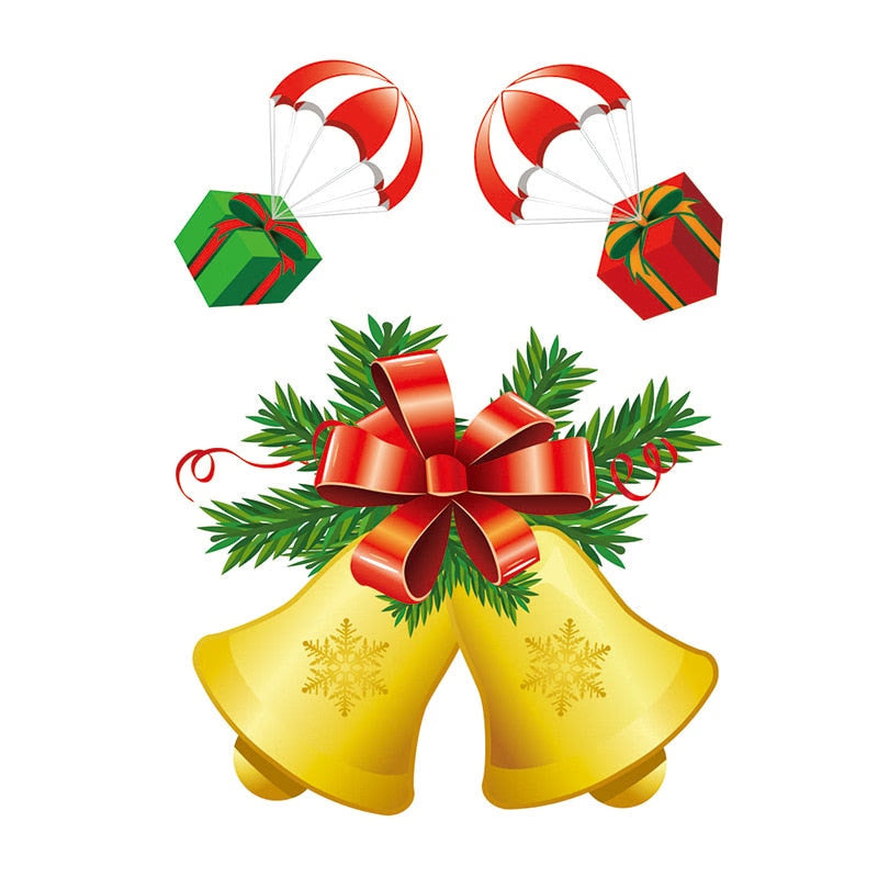 Christmas Santa Claus Window Stickers Wall Ornaments Christmas Pendant Merry Christmas For Home Decor New Year Stickers 2023 acacuss