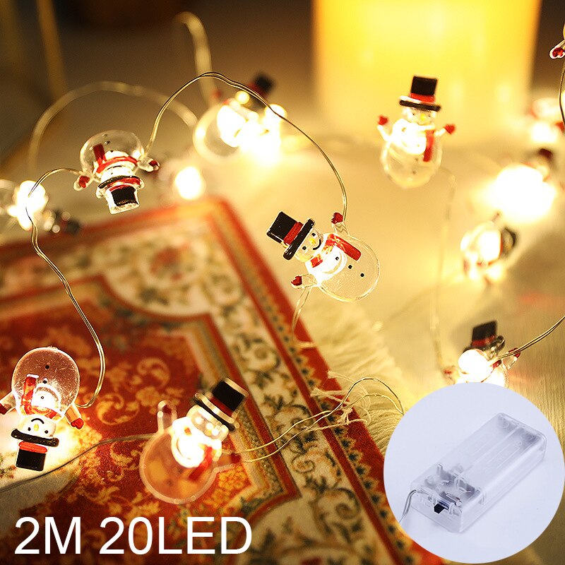 Christmas Snowman Santa Hot Air Balloon Microlandscape Ornament with LED Light Christmas Decor for Home New Year 2024 Navidad acacuss