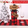 Christmas Wine Bottle Cover Merry Christmas Decorations For Home Christmas Ornament Xmas Table Decor New Year 2024 Navidad Gift acacuss