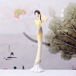Classical Chinese Ladies Resin Creative Decoration Bedroom Study Living Room Home Crafts Home Decoration acacuss