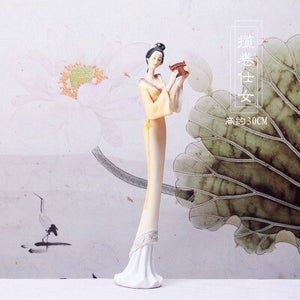 Classical Chinese Ladies Resin Creative Decoration Bedroom Study Living Room Home Crafts Home Decoration acacuss