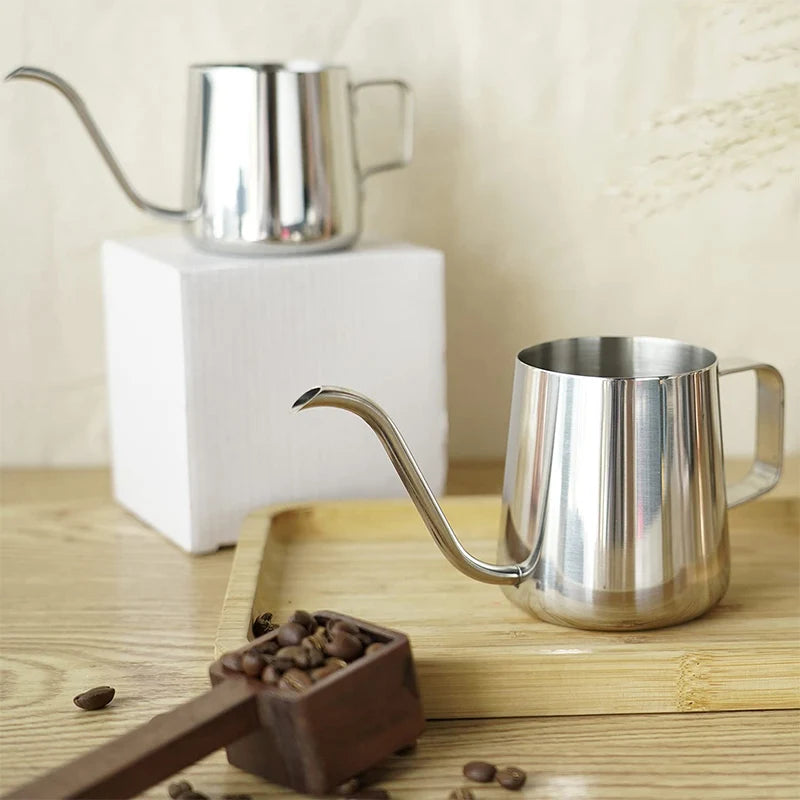 Coffee Hand Brewing Pot 250/350/600ML Stainless Steel Long Gooseneck Coffee Pot Kettle For Induction Stove Tops Kitchen Tools acacuss