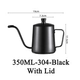 Coffee Hand Brewing Pot 250/350/600ML Stainless Steel Long Gooseneck Coffee Pot Kettle For Induction Stove Tops Kitchen Tools acacuss