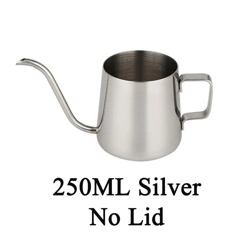 Coffee Hand Brewing Pot 250/350/600ML Stainless Steel Long Gooseneck Coffee Pot Kettle For Induction Stove Tops Kitchen Tools acacuss