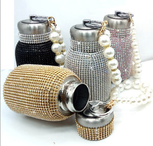 Coffee Tumbler Novelty Mug Stainless steel diamond-encrusted Vacuum flask acacuss