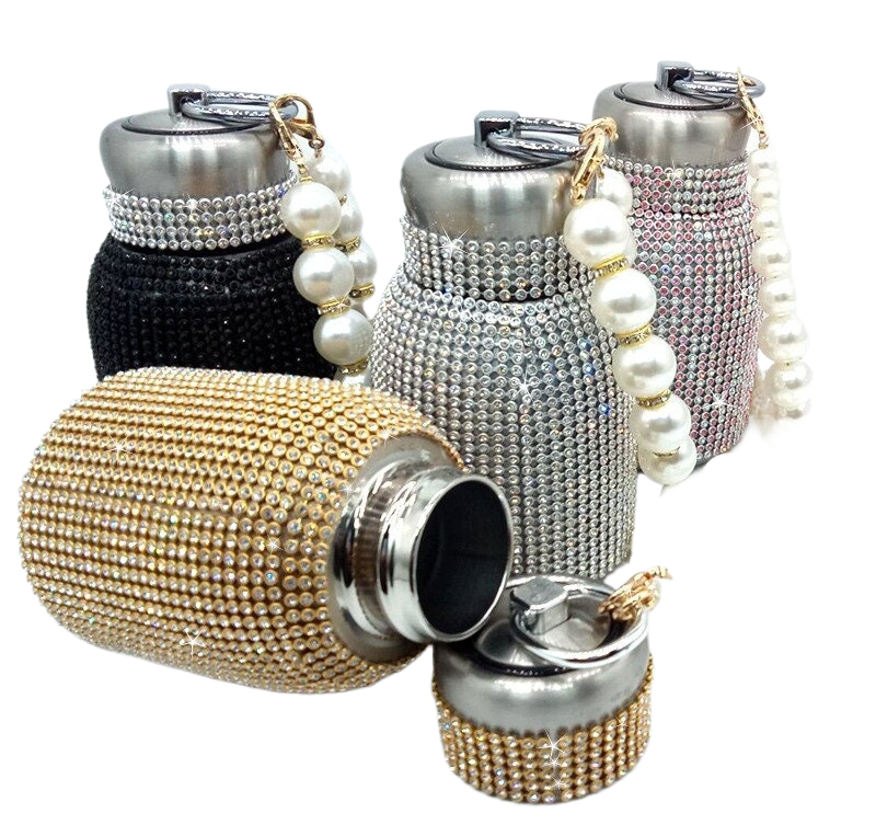 Coffee Tumbler Novelty Mug Stainless steel diamond-encrusted Vacuum flask acacuss
